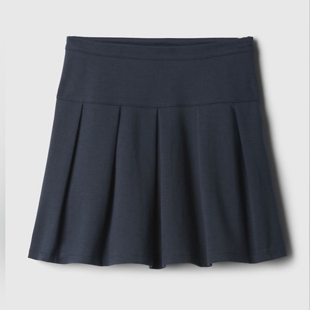 NWT! GAP, Kids Uniform Pleated Skirt, True indigo, XS (4/5)